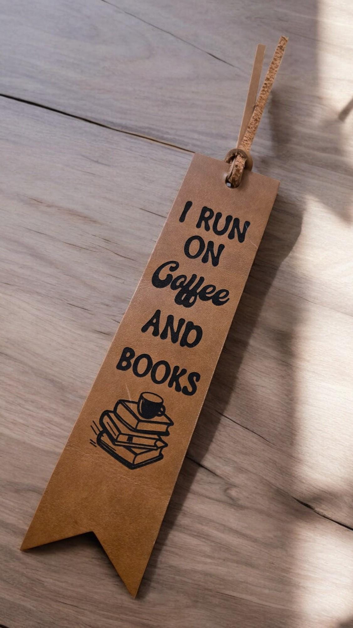 Leather Bookmark, Custom Engraved Bookmark, Gift for Reader, Inspirational Quote, Humorous Quotes, Gift for Booklover, Book Lover, Book Mark