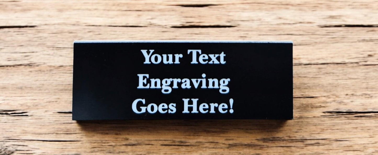Personalized Custom Engraved Acrylic Plastic Name Plate, Award Plaque, Trophy, Electrical Industrial Sign, Equipment Tool Tag, Taxidermy