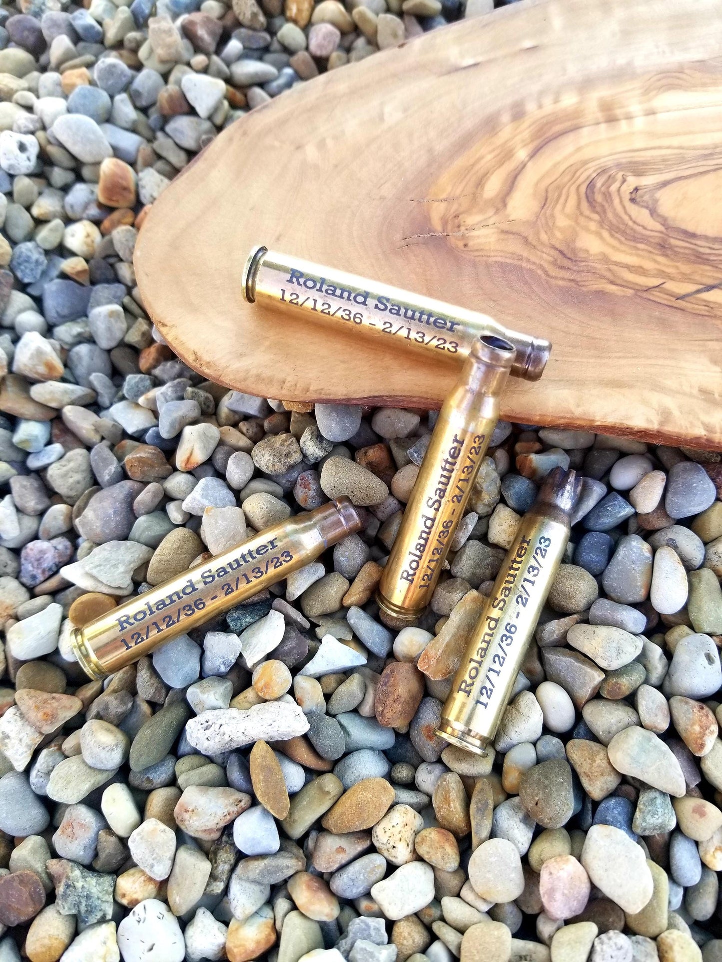 Engrave Military Veteran Funeral Brass Casing, Personalized Military Service Honors, 21 Gun Salute, Memorial, Casing Can Be Supplied By You