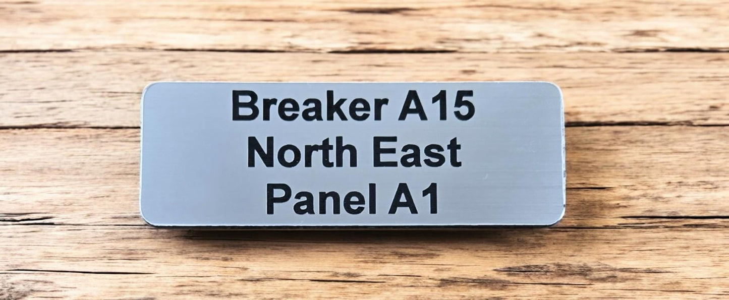 Personalized Custom Engraved Acrylic Plastic Name Plate, Award Plaque, Trophy, Electrical Industrial Sign, Equipment Tool Tag, Taxidermy