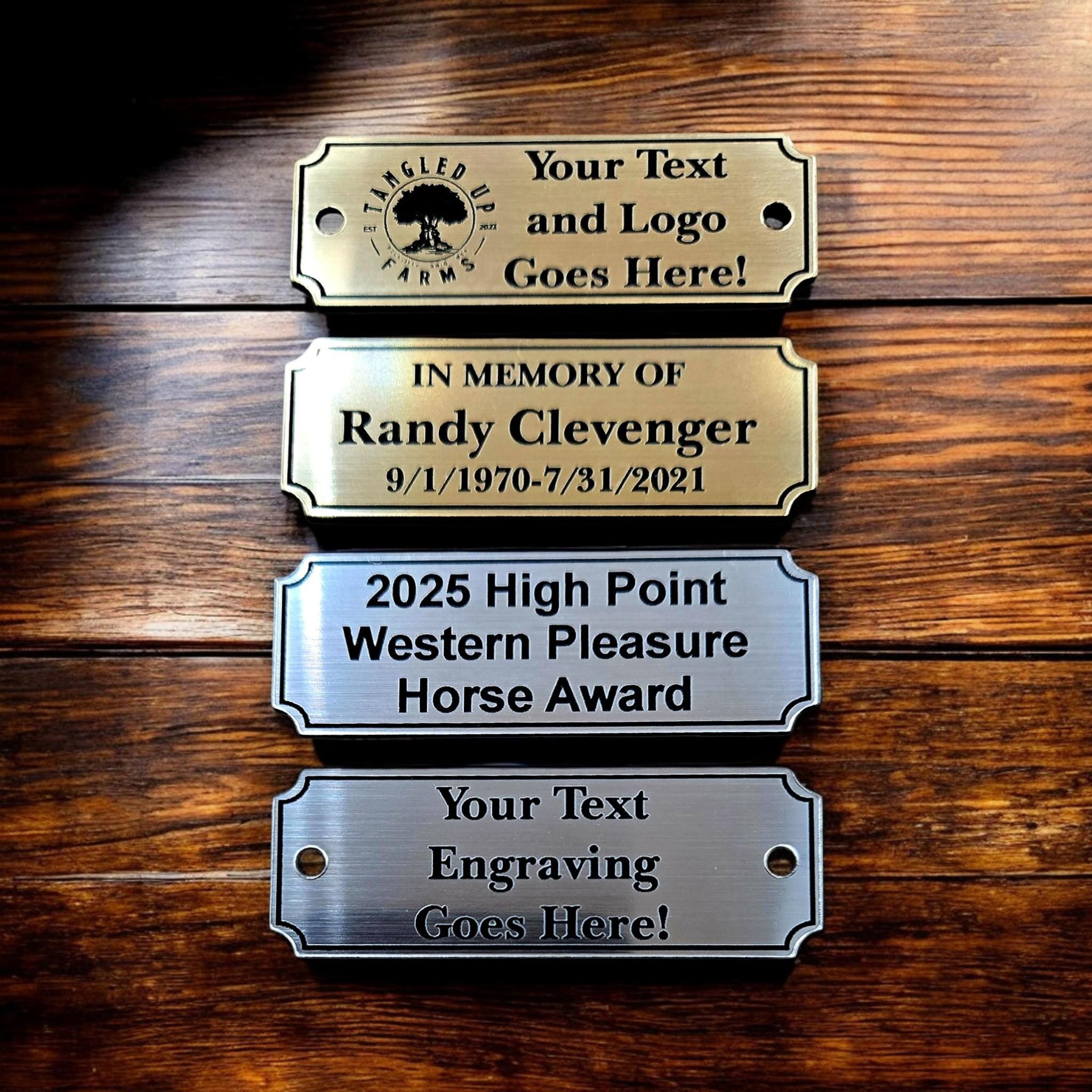 Name Plate Acrylic, Custom Engraved Sign, Award Plaque, Trophy Plate ...