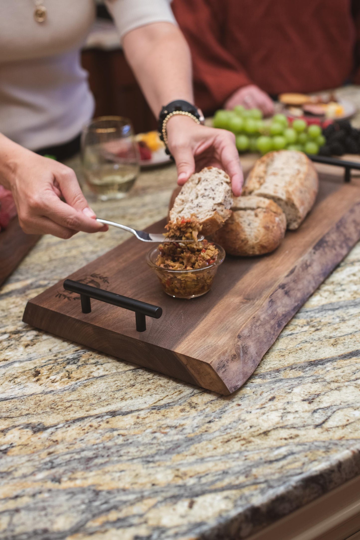 Personalized Charcuterie Board, Cheese Board, Serving Tray Board, Wedding Gift, Bridal Shower, Newlywed, Rustic Wedding Décor, Walnut Tray