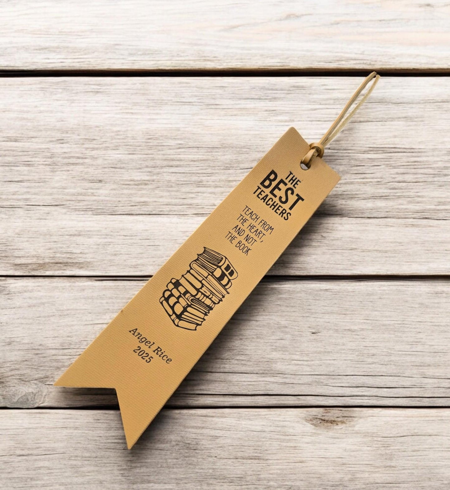 Teacher Appreciation Bookmark, Teacher Gift, Personalized Leather Bookmark, Custom Engraved Bookmark, Gift for Readers, Gift for Booklover