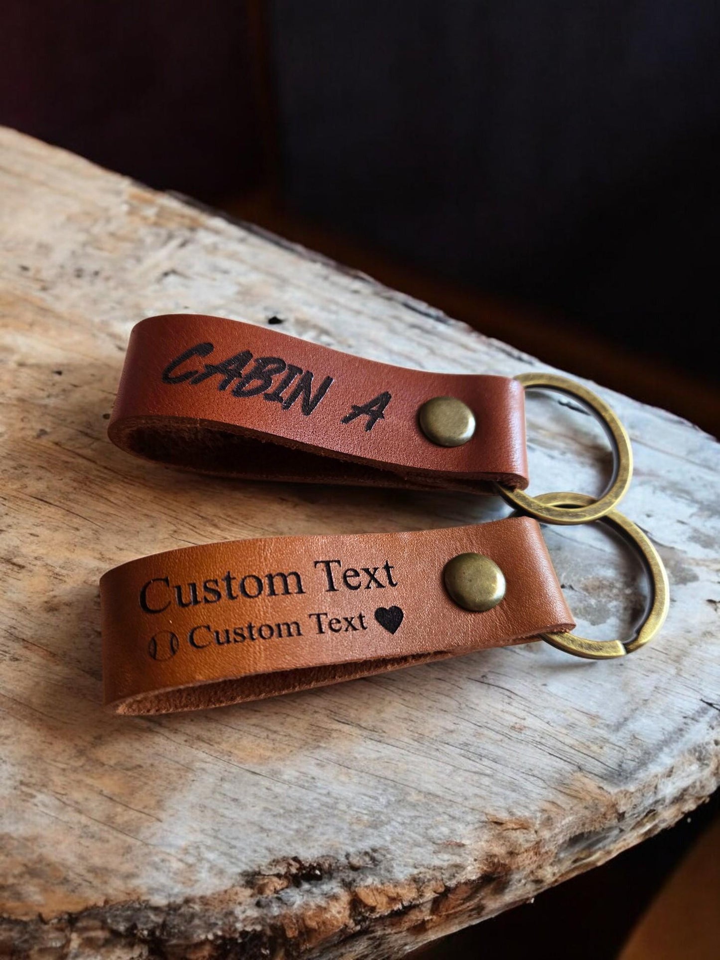 Personalized Leather Keychain, Custom Key fob, Leather keychain, Engraved Leather Keychain, Gift For Him, Wedding Gift, Anniversary Gift