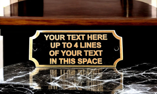 Brass Name Plate, Perpetual Plaque, Sign, Personalized Custom Engraved Award Plaque, Trophy Plate, Name Tag, Memorial Name Tags, Taxidermy