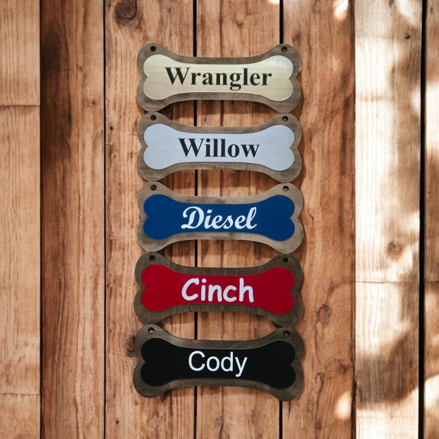 Dog Name Sign, Kennel Name Plate, Dog Crate Name Plaque, Dog Lover Gift, Custom Dog Bone Gift, Wooden Dog Name Sign, Personalized Puppy Sign
