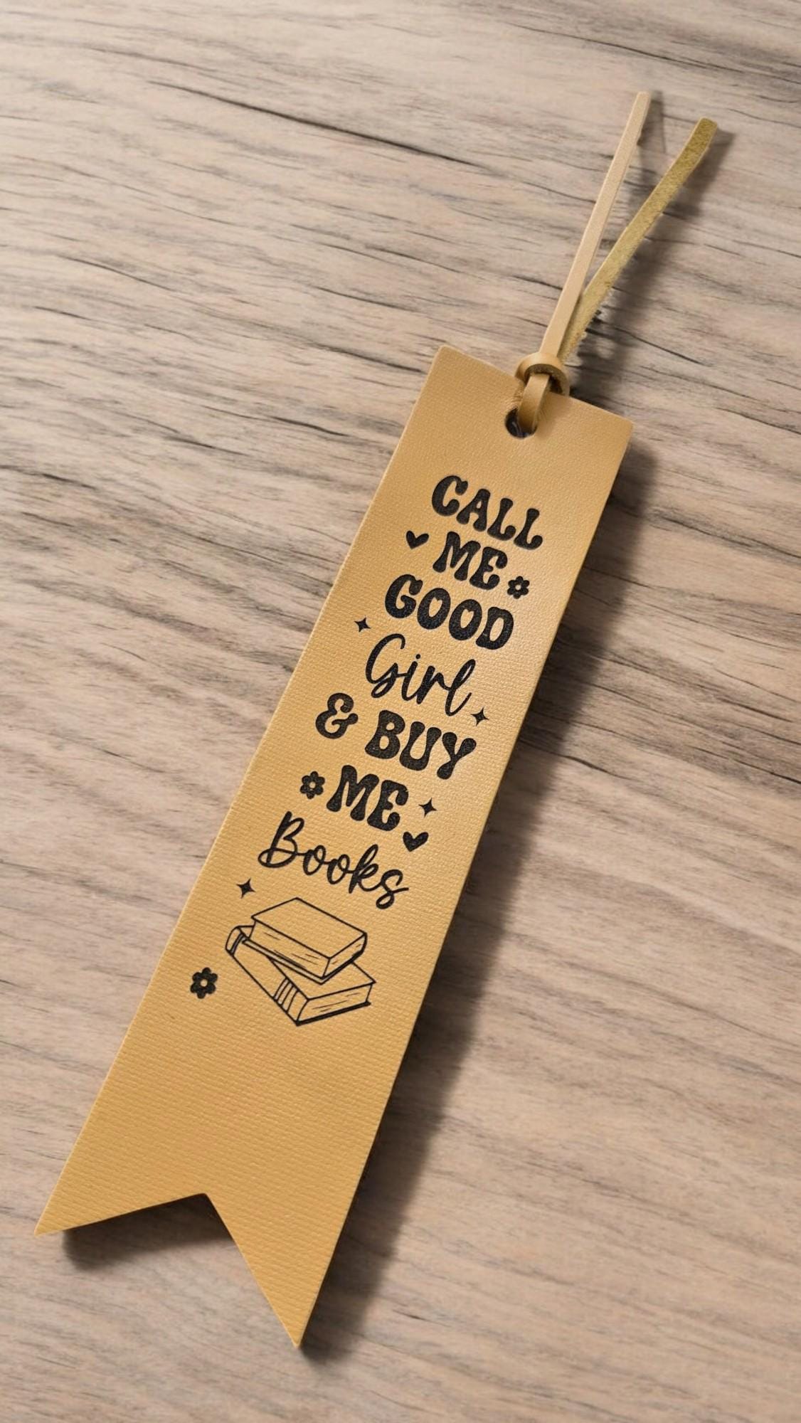 Leather Bookmark, Custom Engraved Bookmark, Gift for Reader, Inspirational Quote, Humorous Quotes, Gift for Booklover, Book Lover, Book Mark