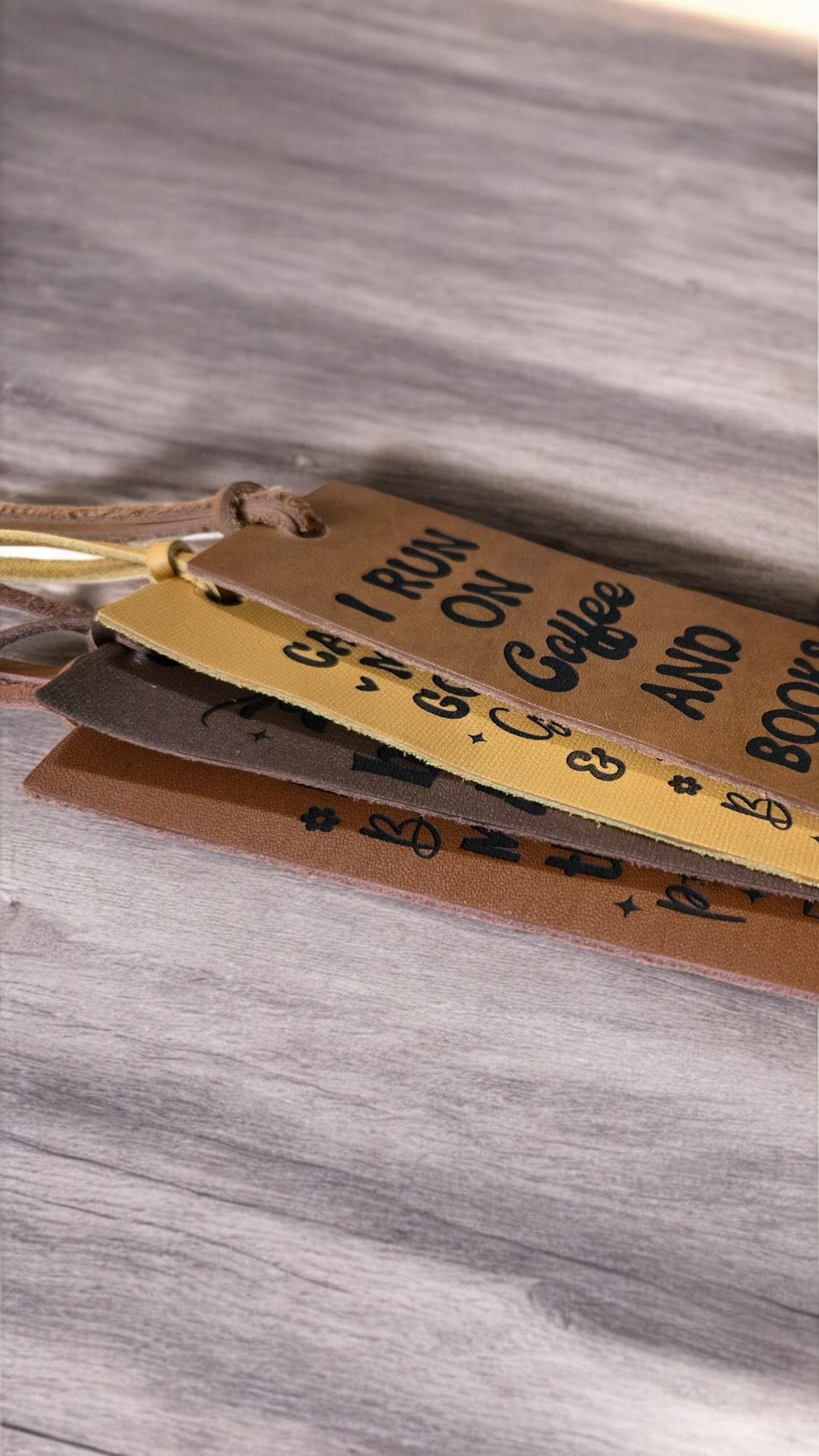 Leather Bookmark, Custom Engraved Bookmark, Gift for Reader, Inspirational Quote, Humorous Quotes, Gift for Booklover, Book Lover, Book Mark
